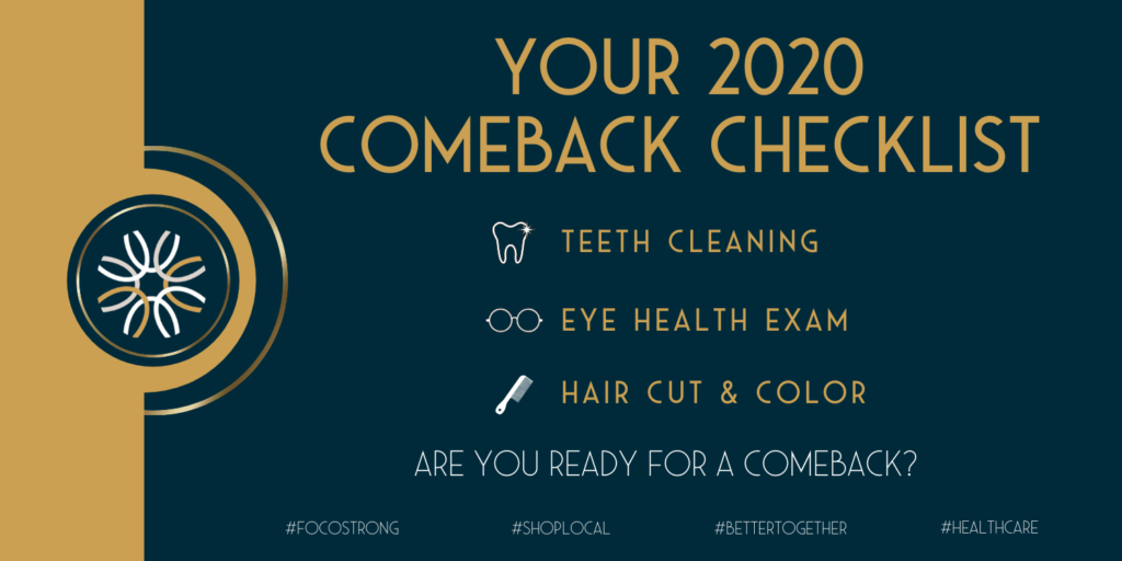 2020ComebackChecklist - 2020 Comeback Checklist - Fort Collins Family Eye Care