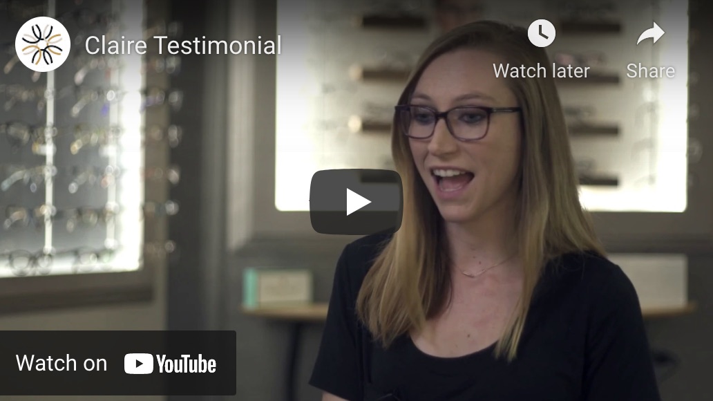 Claire Testimonial - Watch on Youtube